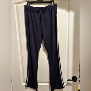 Prospirit Women’s Medium Navy Track Pants with White Stripes